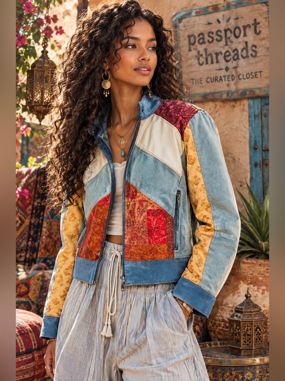 Free People Patchwork Extravaganza Jacket Size S NWT